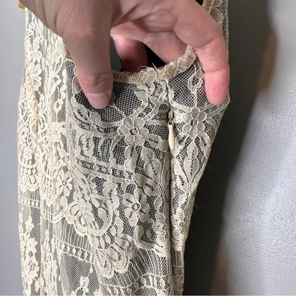 Free people lace sleeveless mini dress